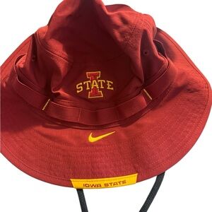 Nike Iowa State Red Bucket Hat with Gold Accents NWT